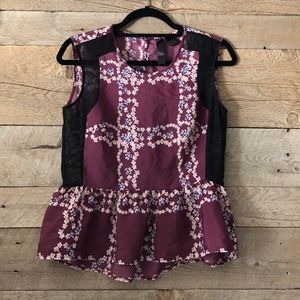 Petticoat Alley Peplum Top S
